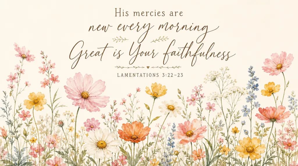 His Mercies Are New Every Morning