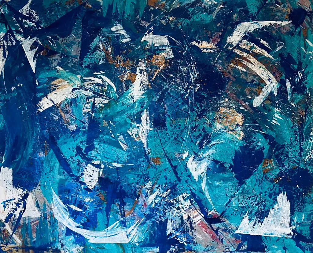 Tidal Blue Abstraction