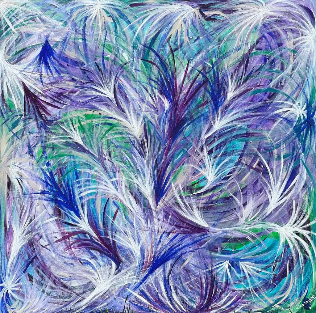 Blue Thistle Tangle
