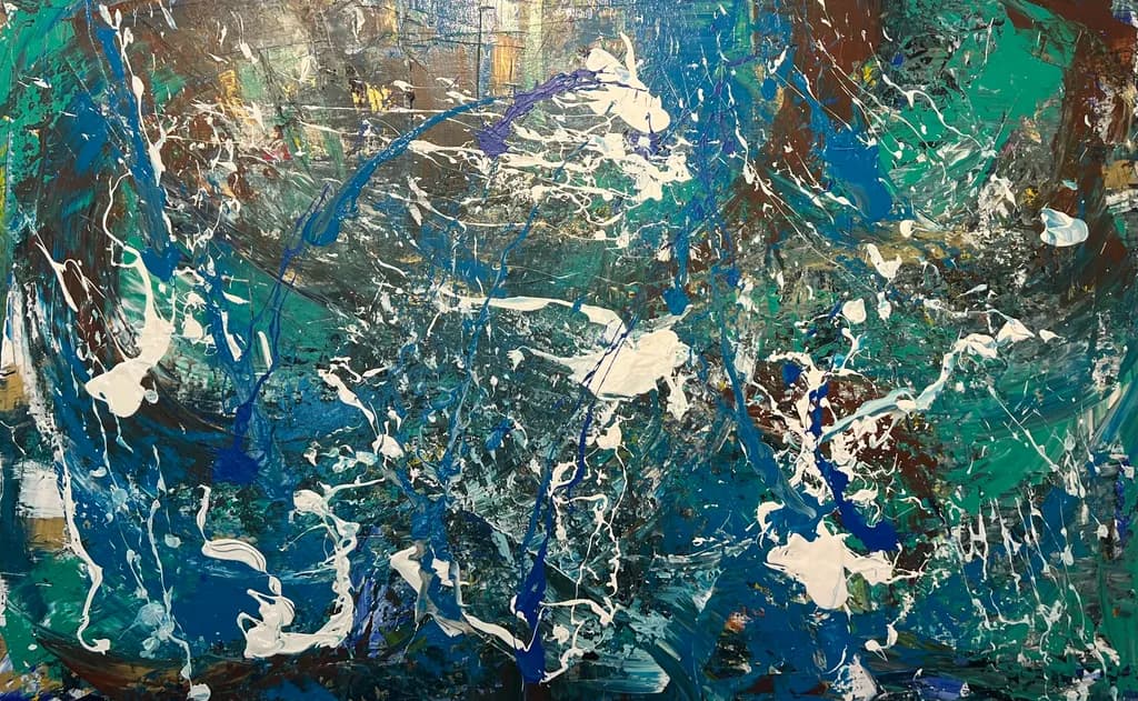 Tidal Blue Abstract