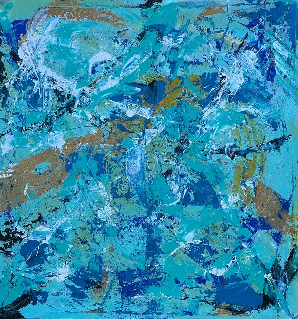 Tidal Blue Abstraction