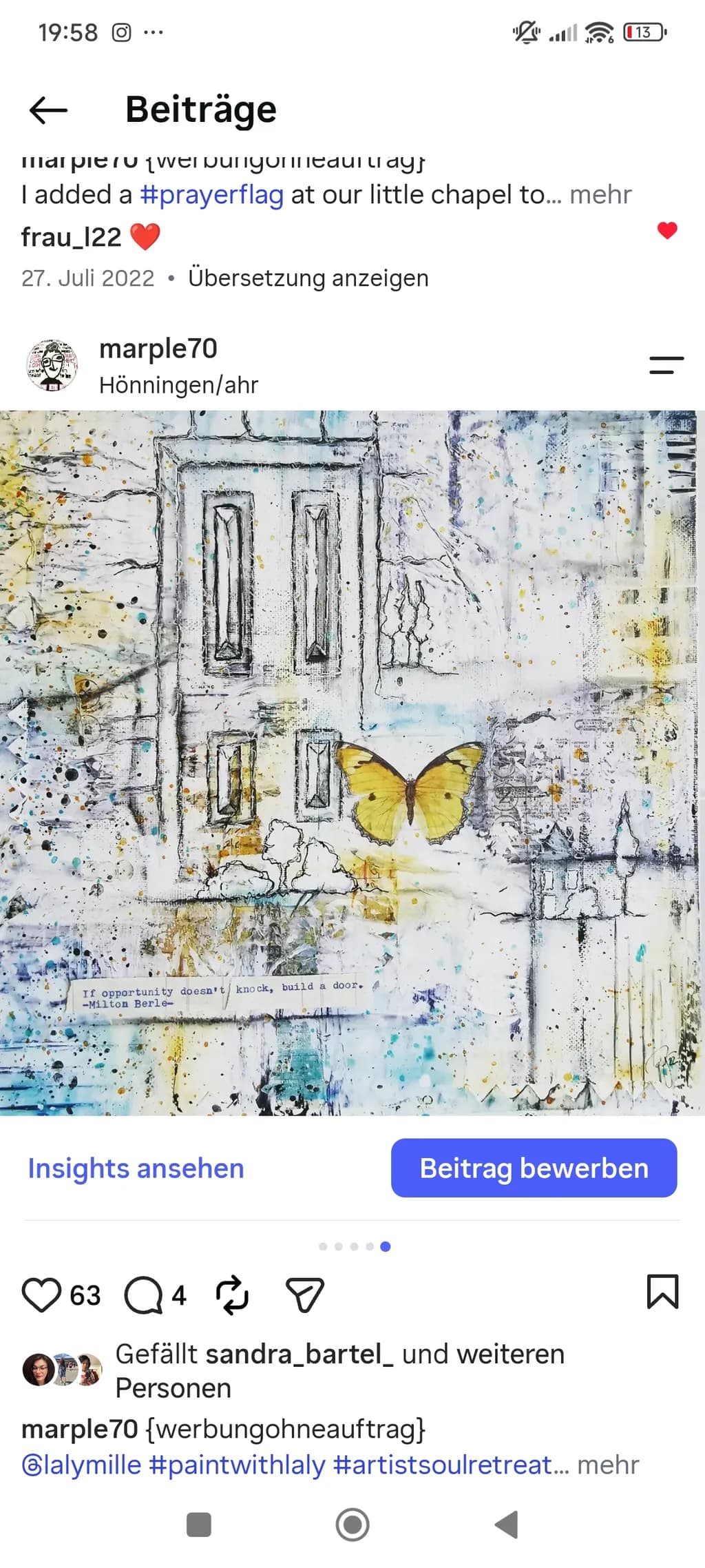 Butterfly at the Threshold