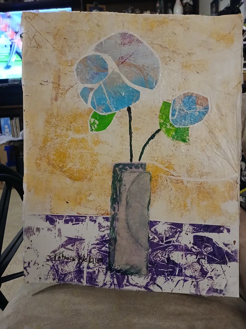 Blue Blooms in a Vase