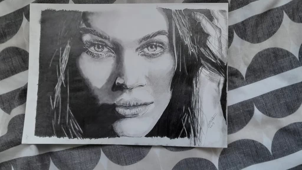Shadowed Woman Portrait