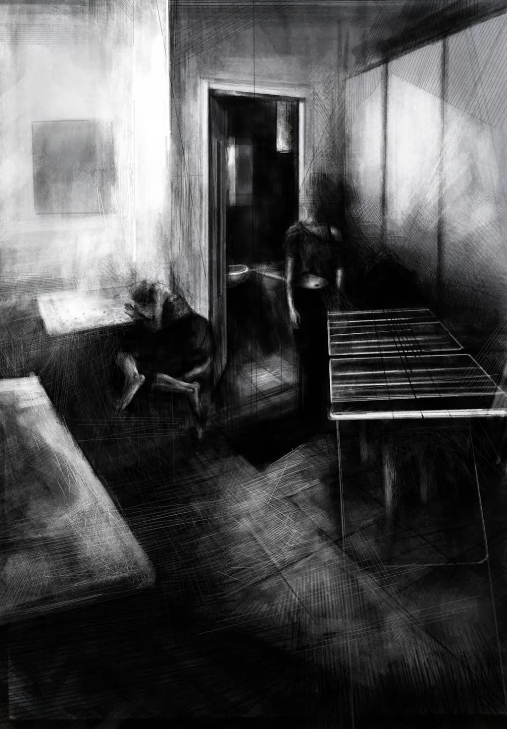 Divided by the Doorway