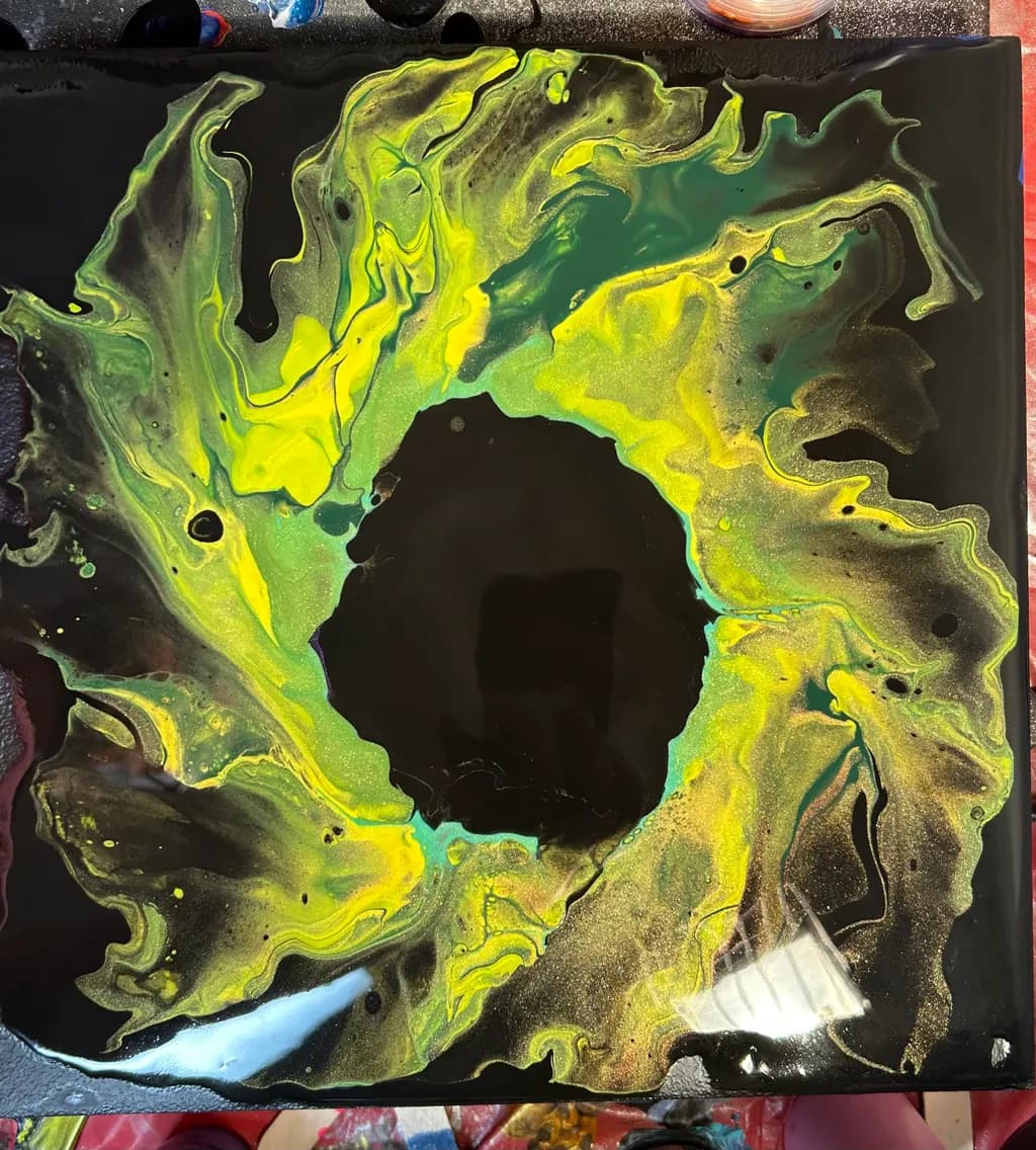 Neon Marbled Swirl