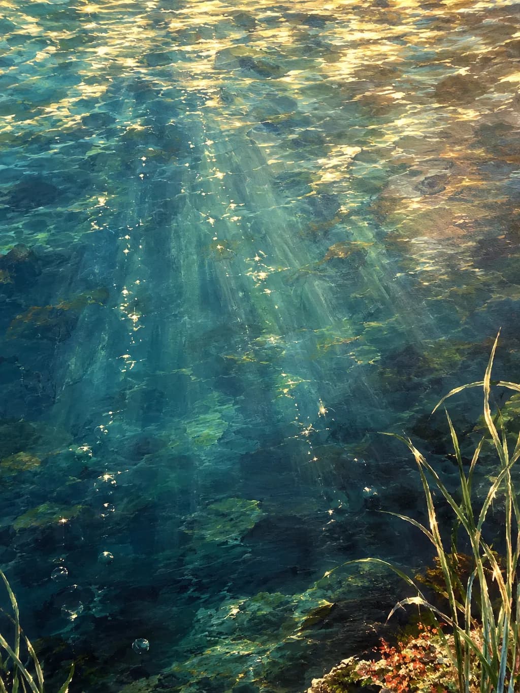 Sunlit Blue Water