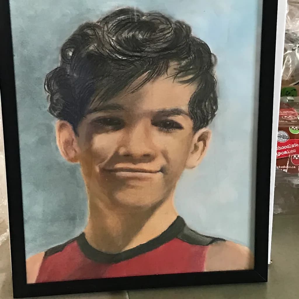 Young Portrait in Red