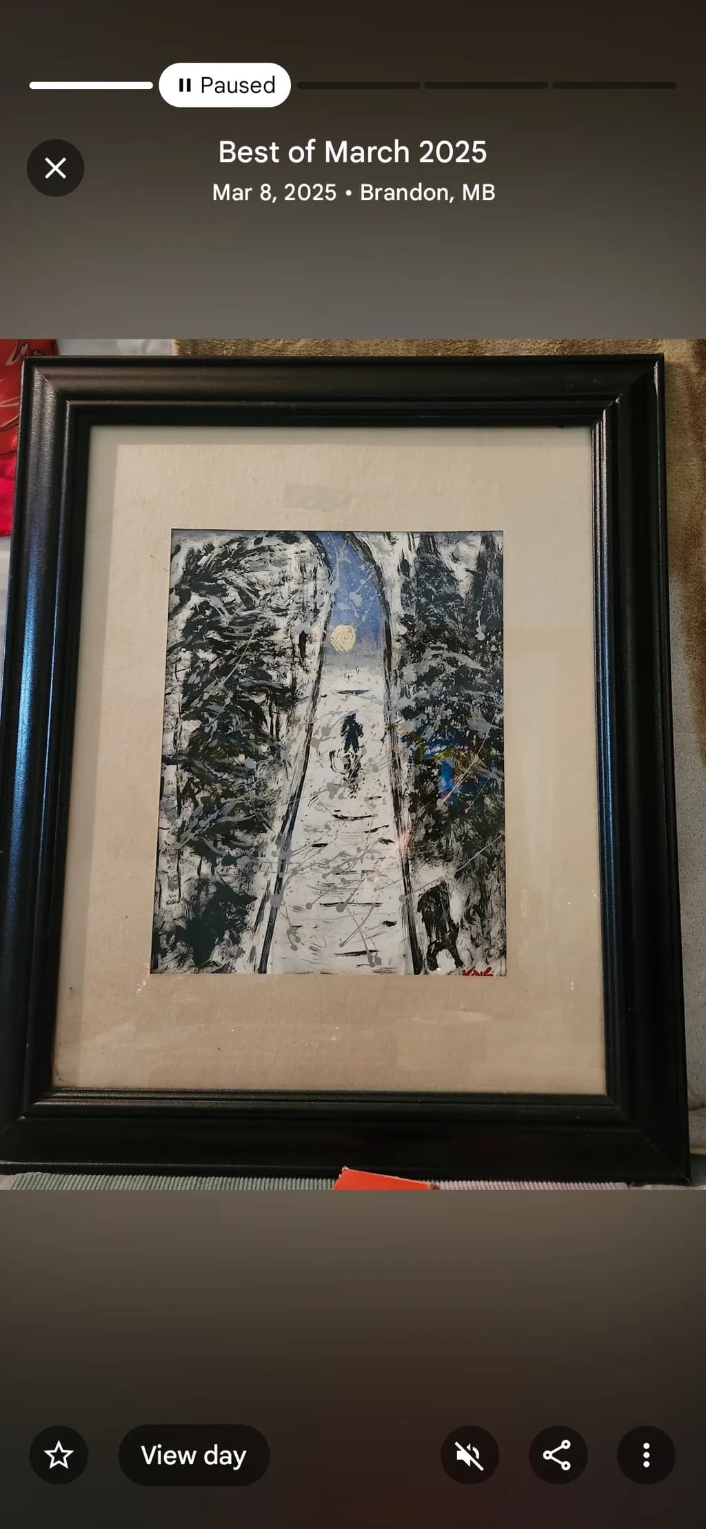 Moonlit Birch Path