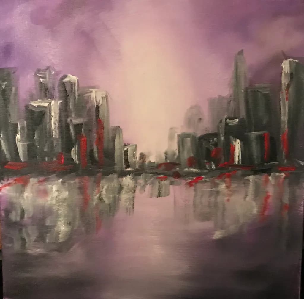 Twilight City Reflections