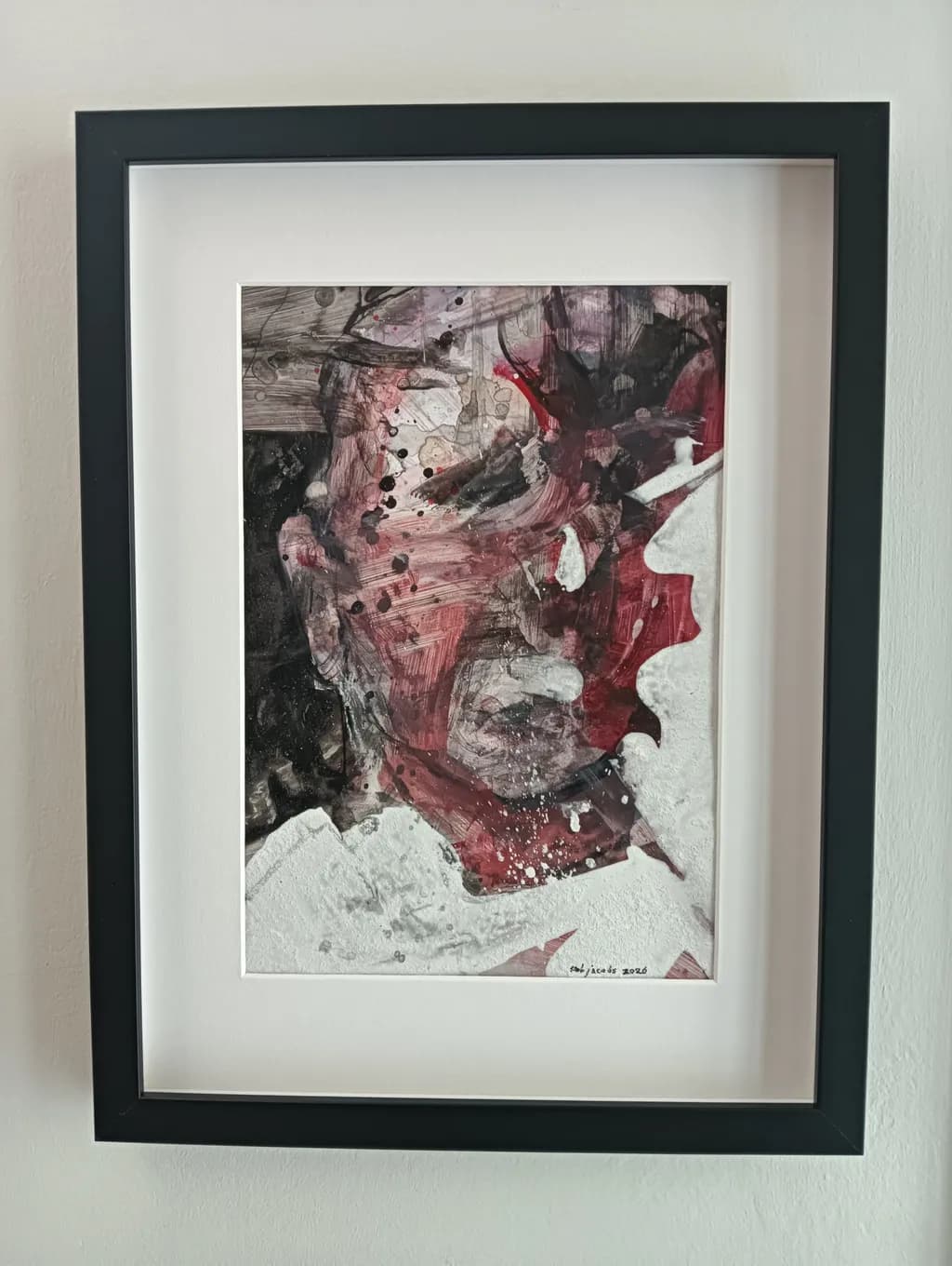 Crimson Abstract Study