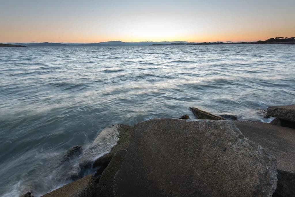 Last Light on the Rocks