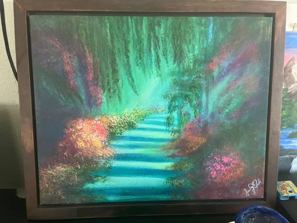 Turquoise Garden Path