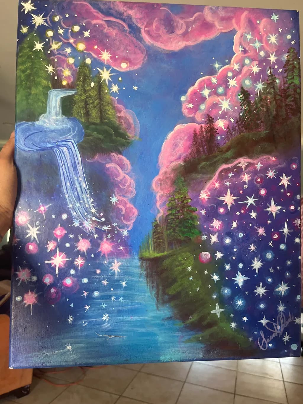Starlit Forest Falls