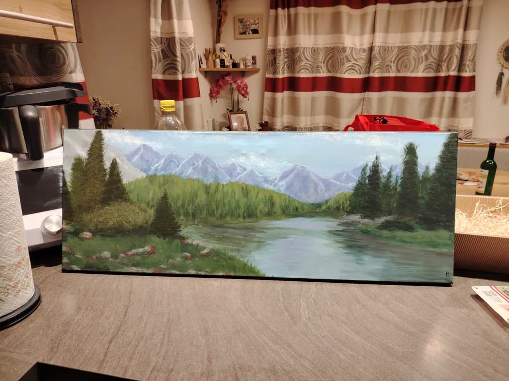 Mountain River Landscape
