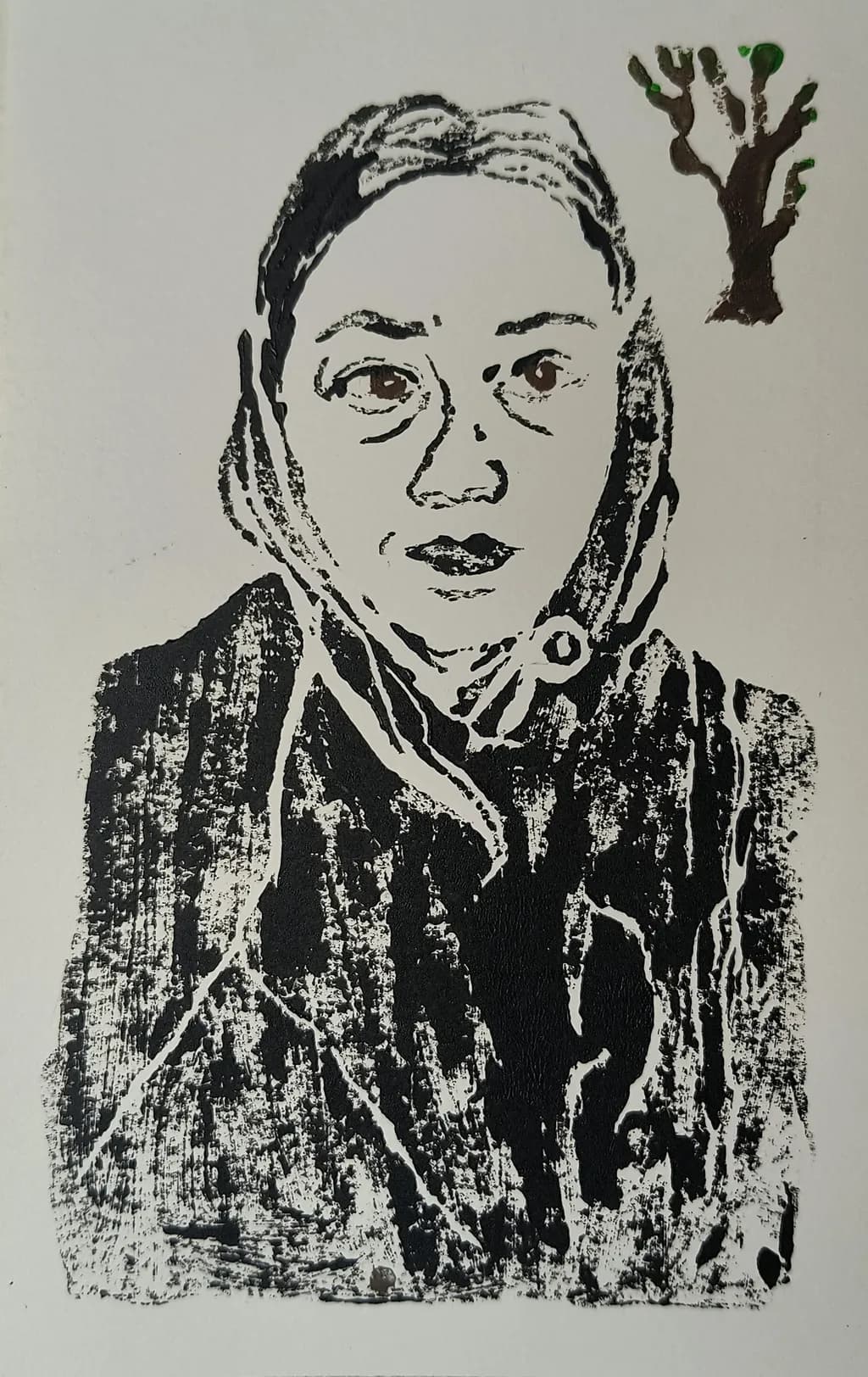 Linograph Portrait