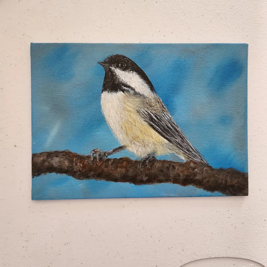Black-Capped Chickadee on Branch