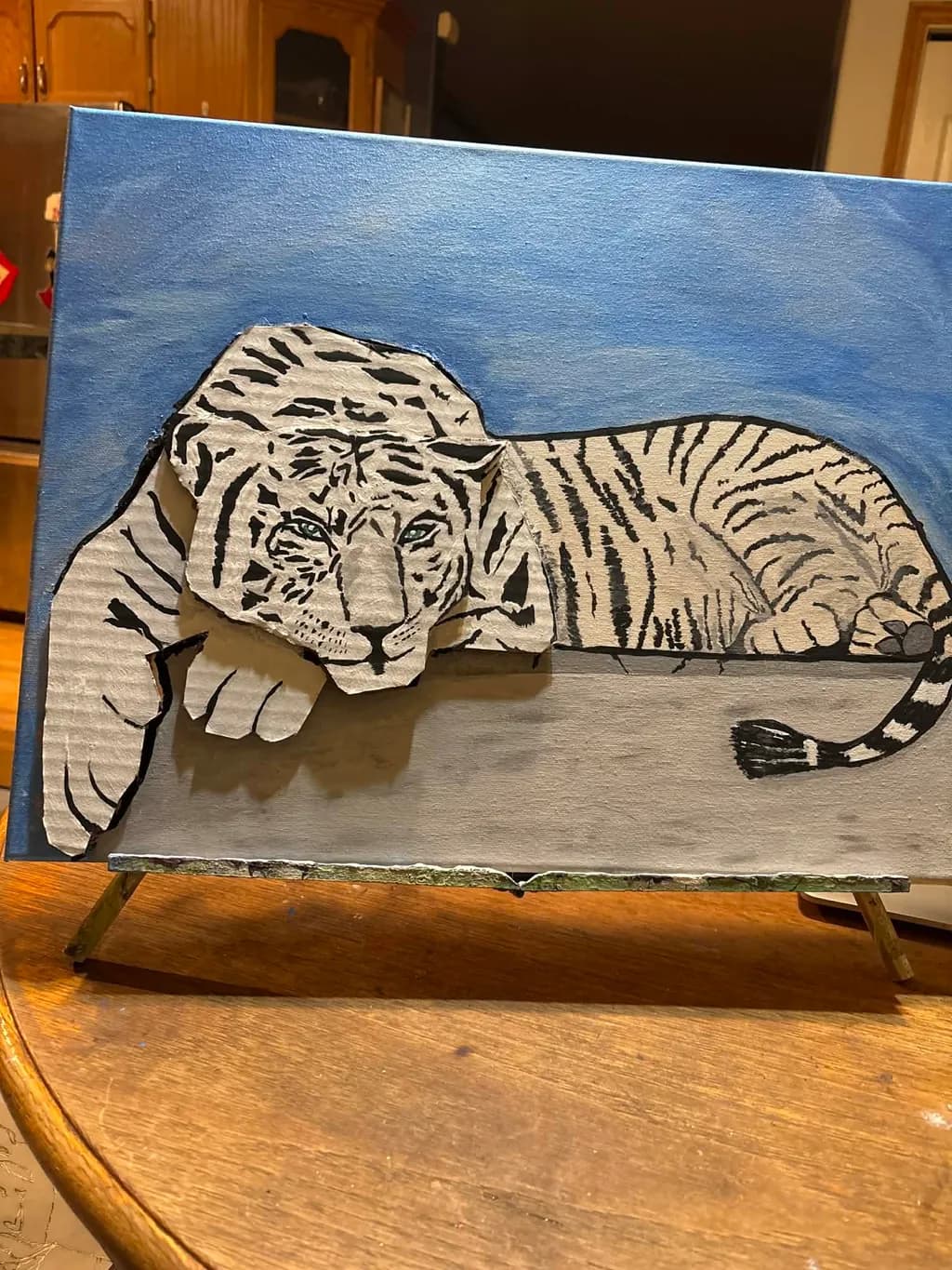 Resting White Tiger