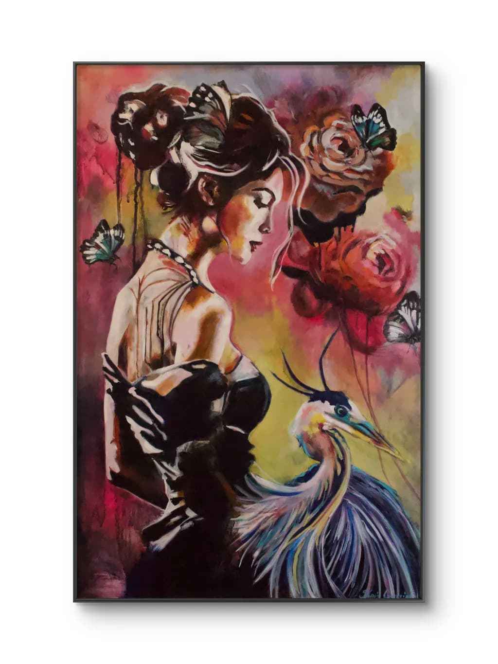 Woman Among Blooms