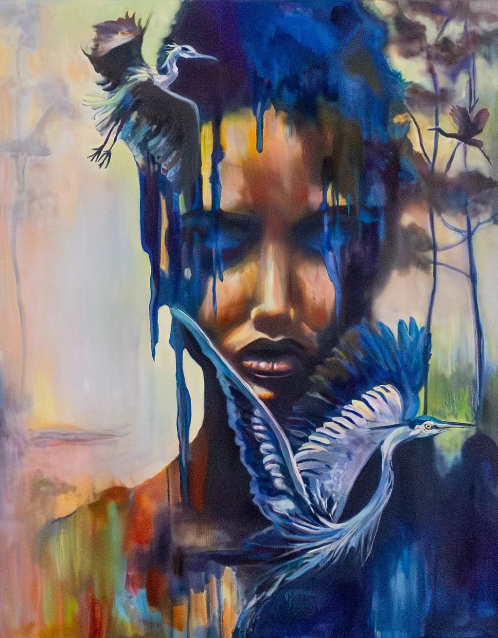 Birds Within the Portrait