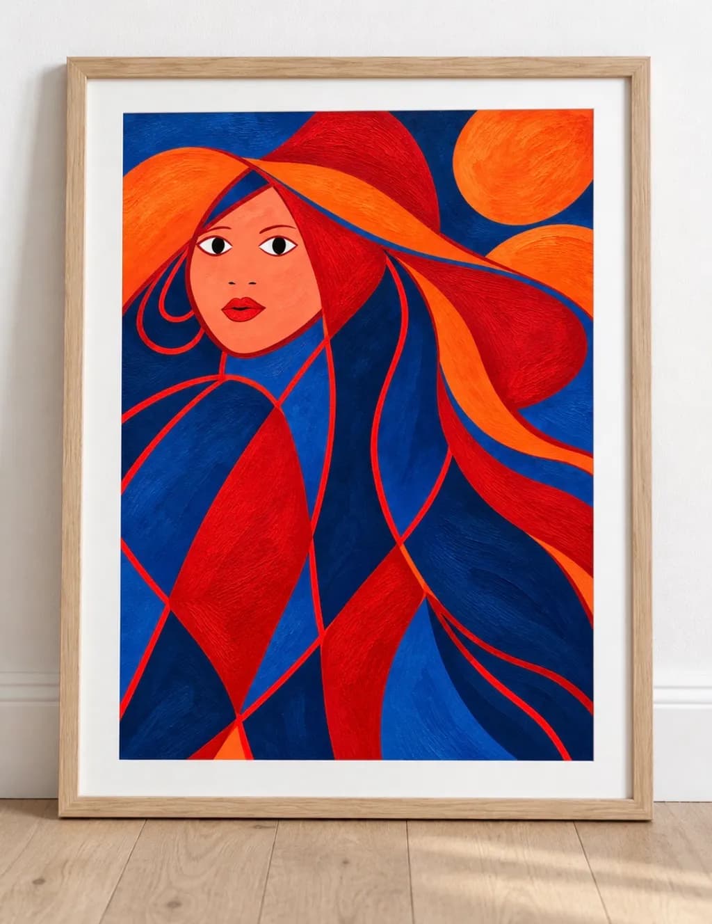 Geometric Flame Portrait