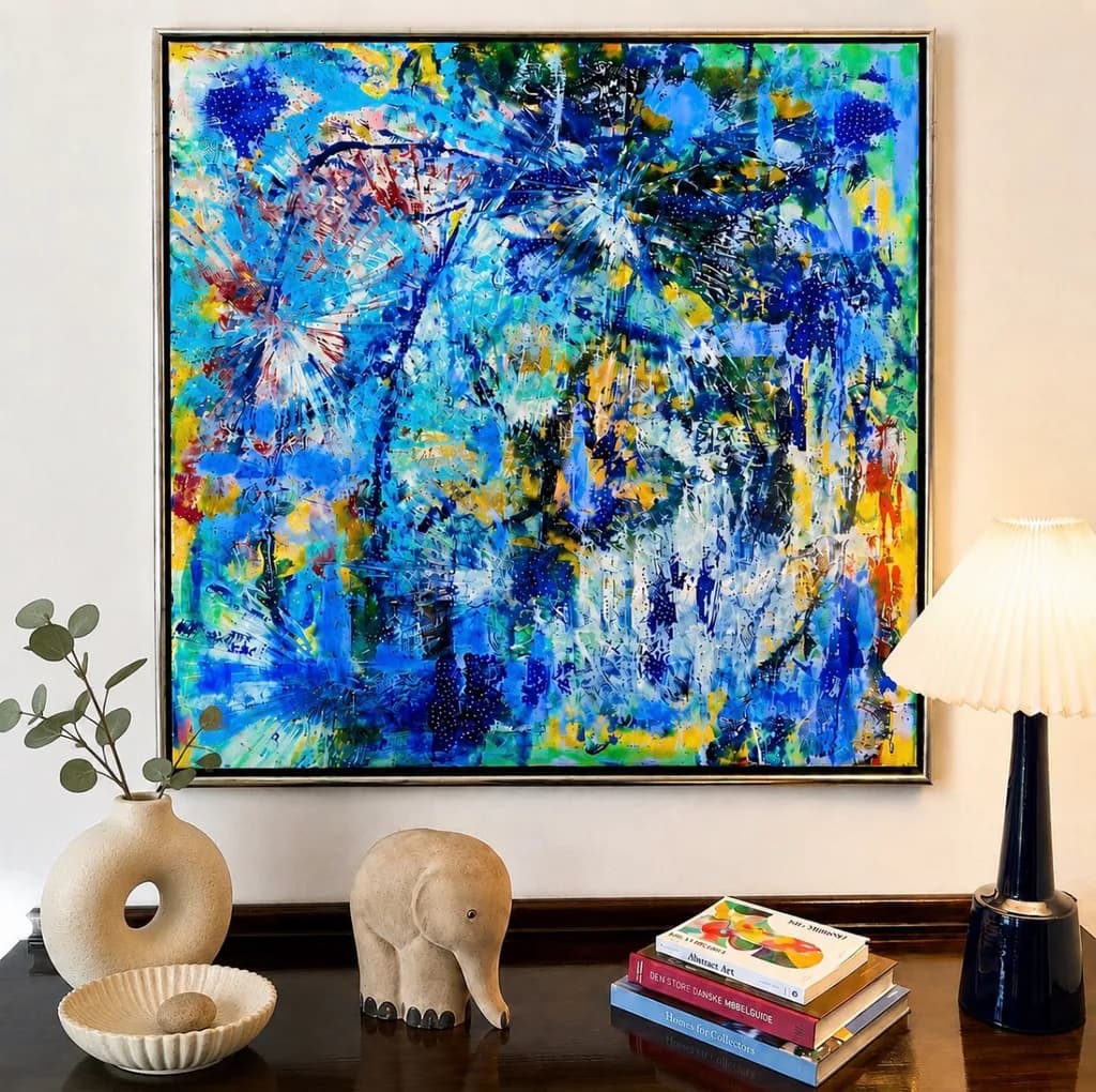 Blue Current Abstract