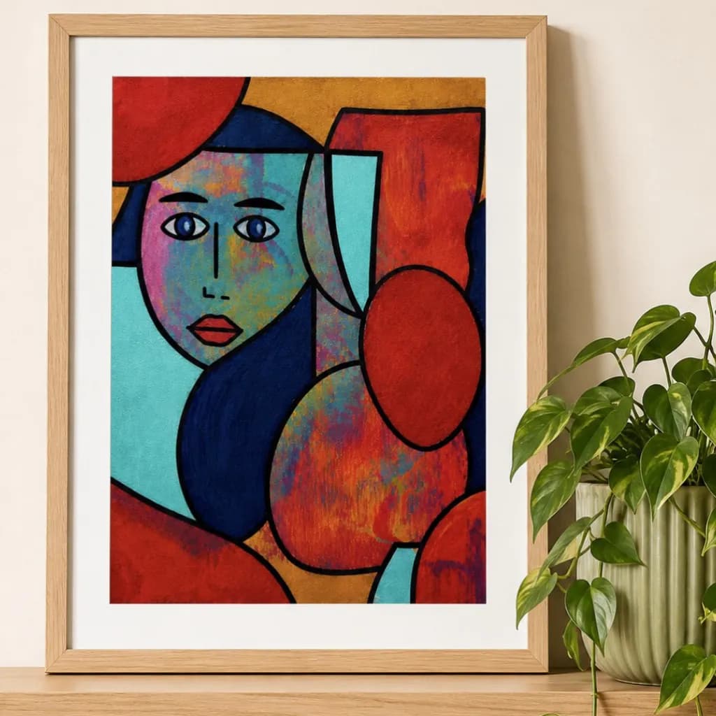 Geometric Color Portrait