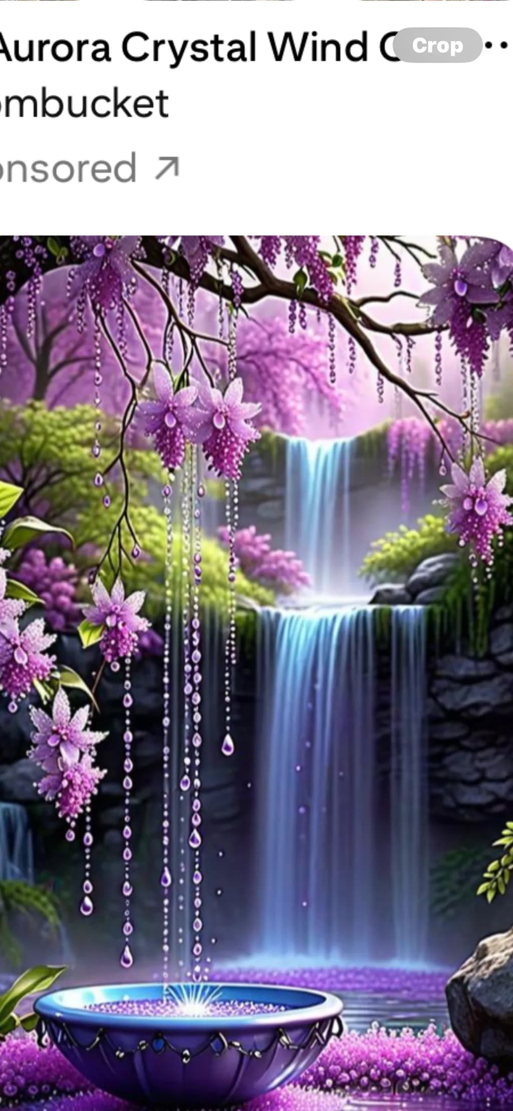 Aurora Crystal Waterfall