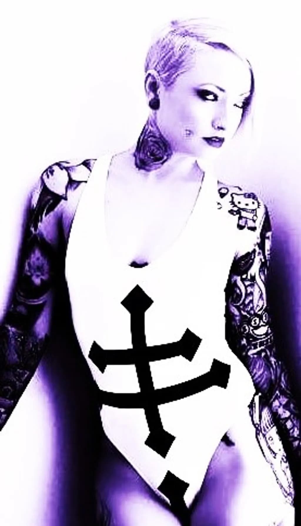 Purple Anchor Portrait