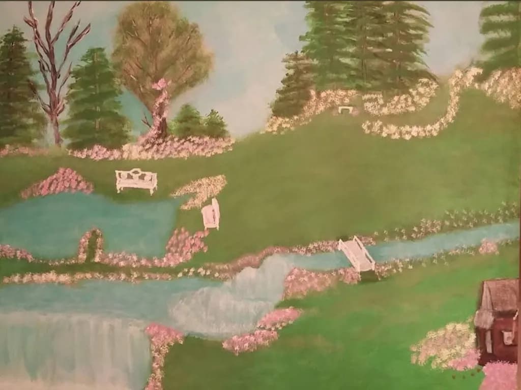 Garden Stream Bridge