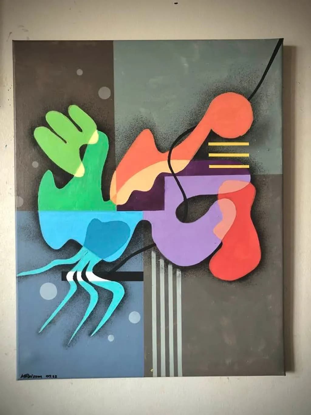 Chromatic Geometric Collage