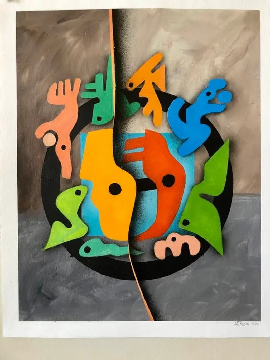 Geometric Animal Collage