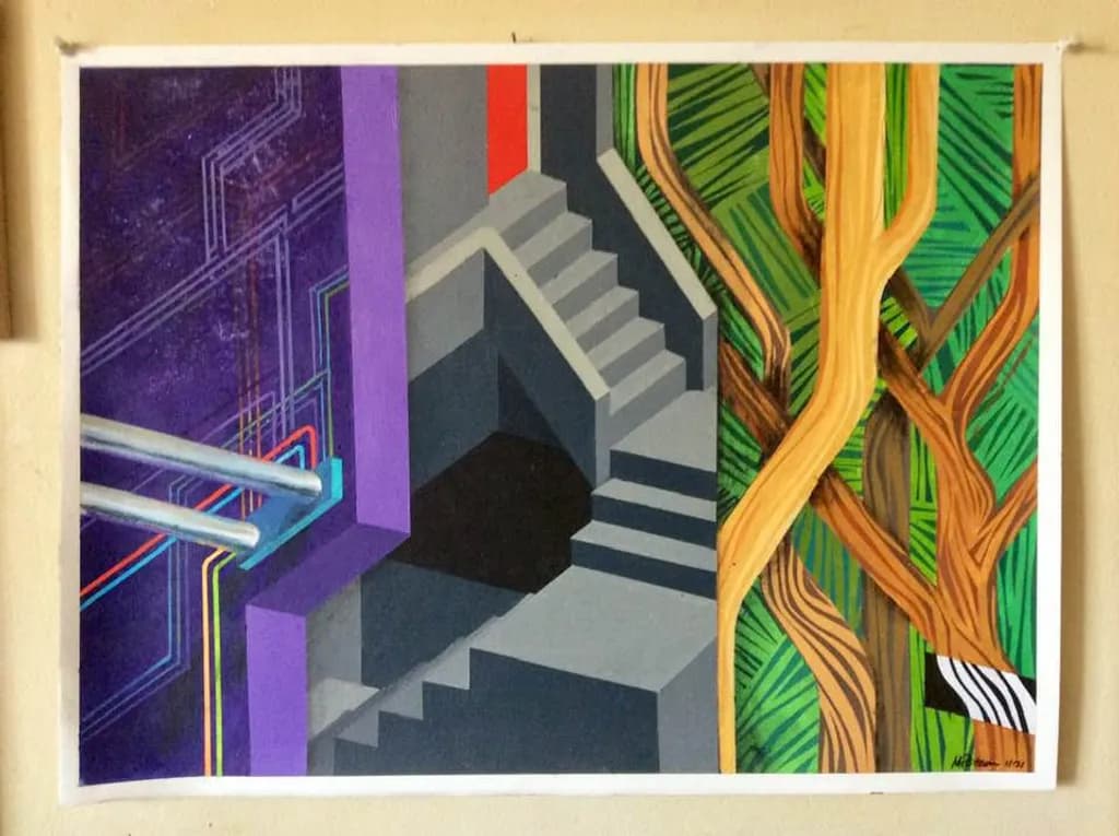 Stairwell and Vines