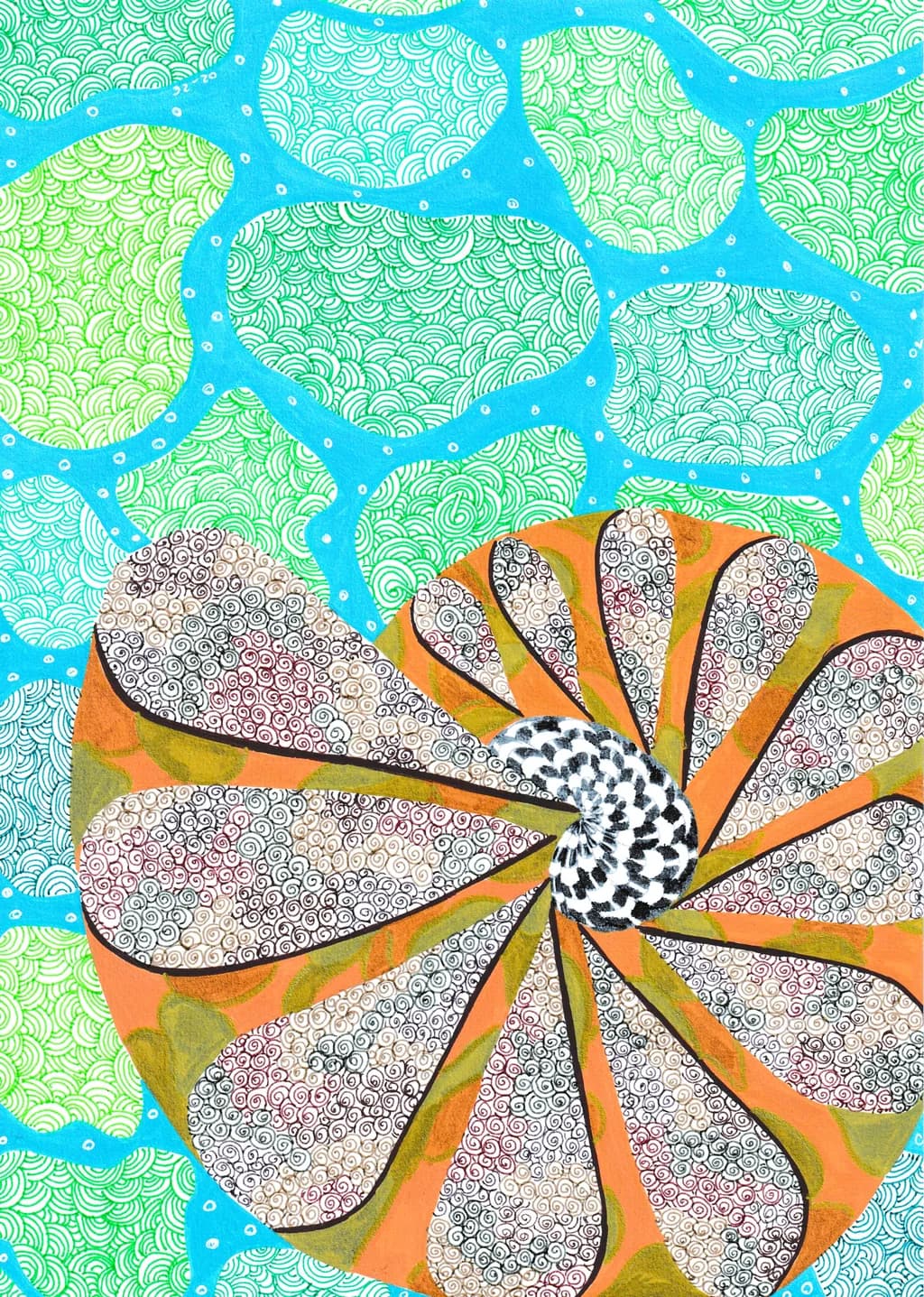 Spiral Bloom Pattern