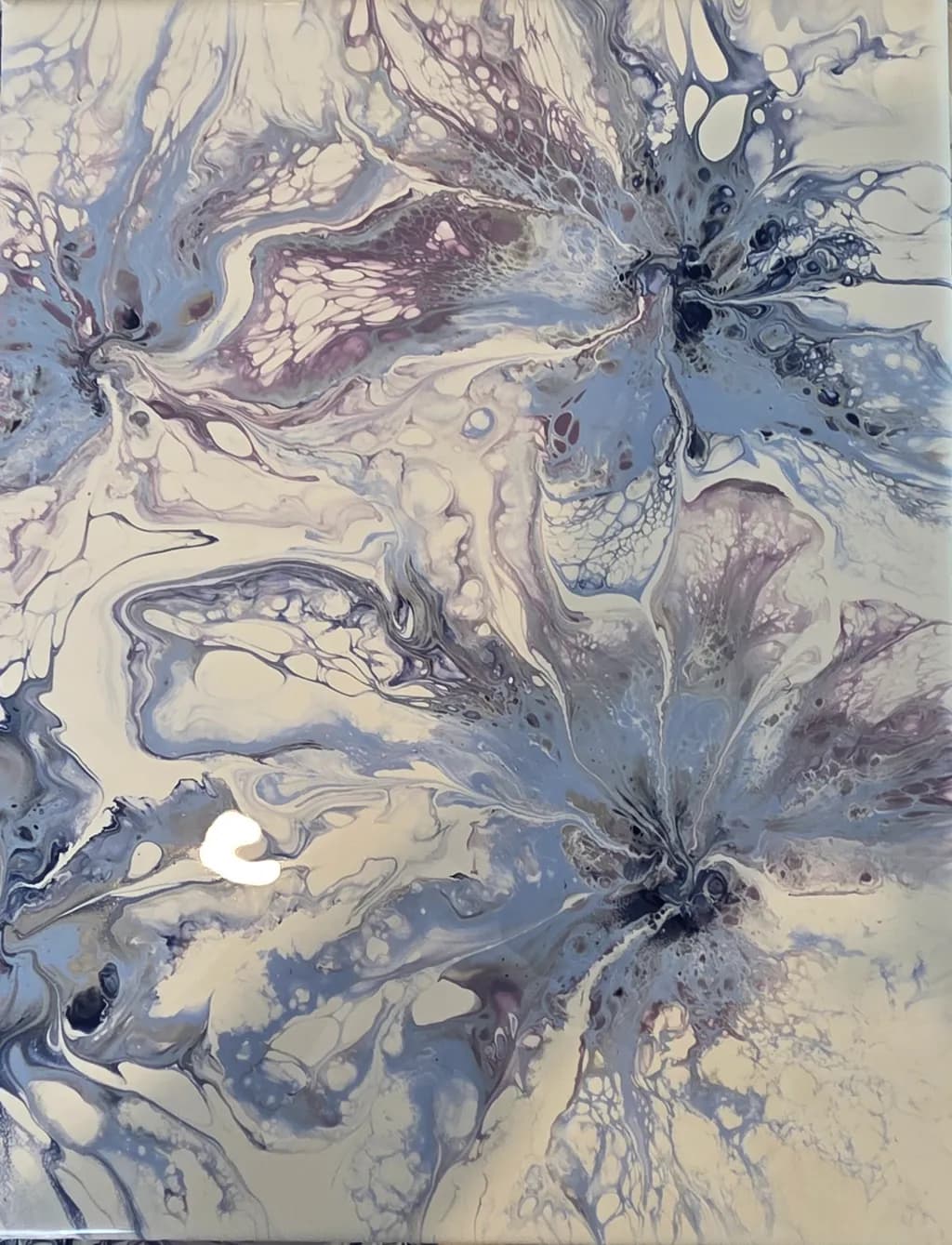 Muted Blue Marbled Flow