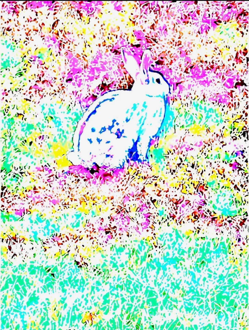Electric Blue Rabbit