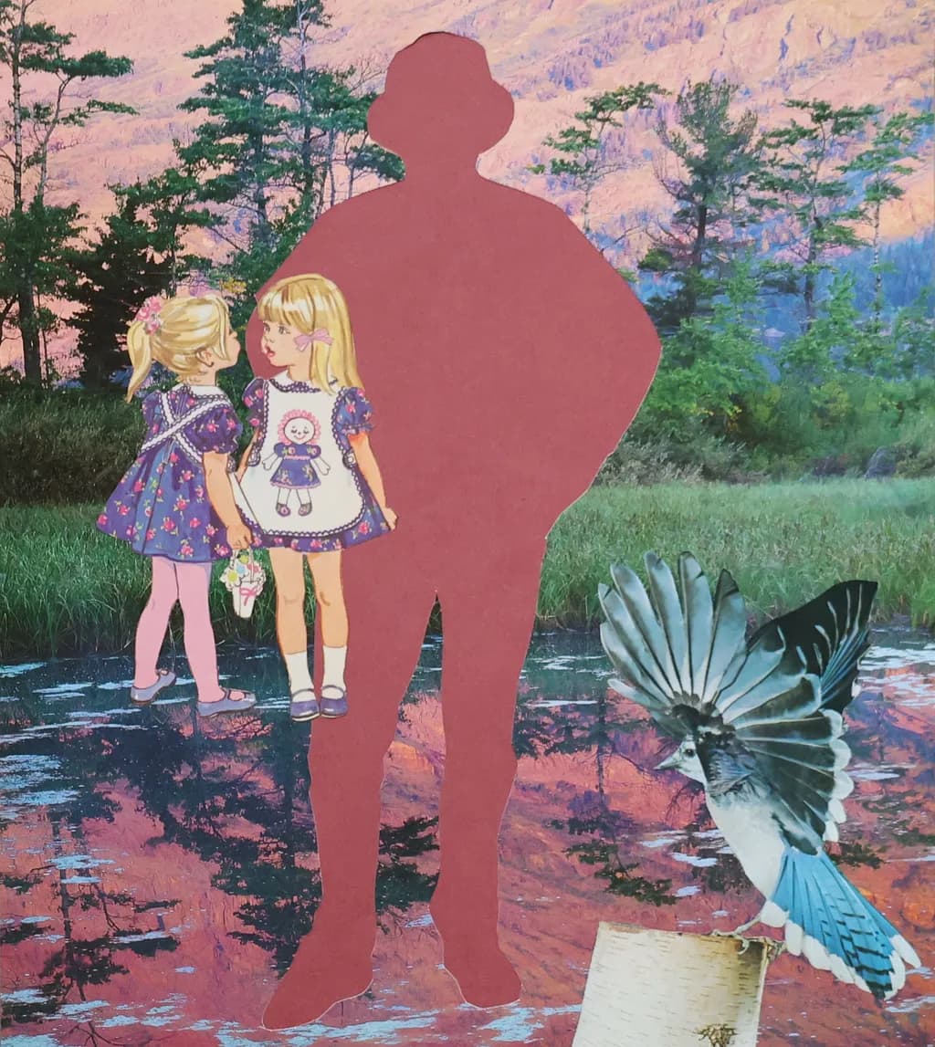 Forest Figures and Blue Jay
