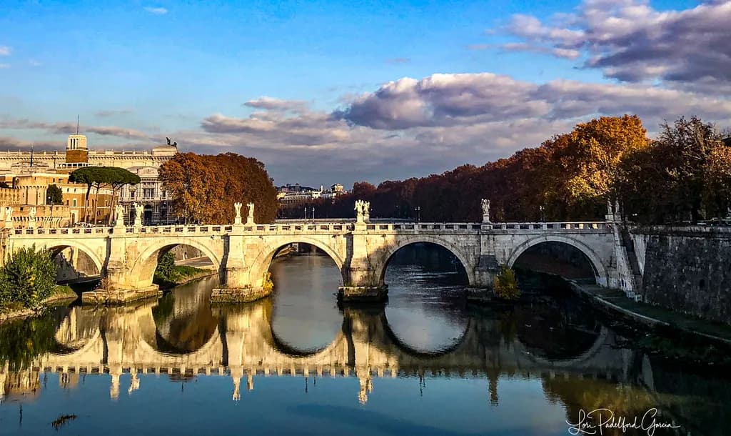 Autumn Bridge Reflections