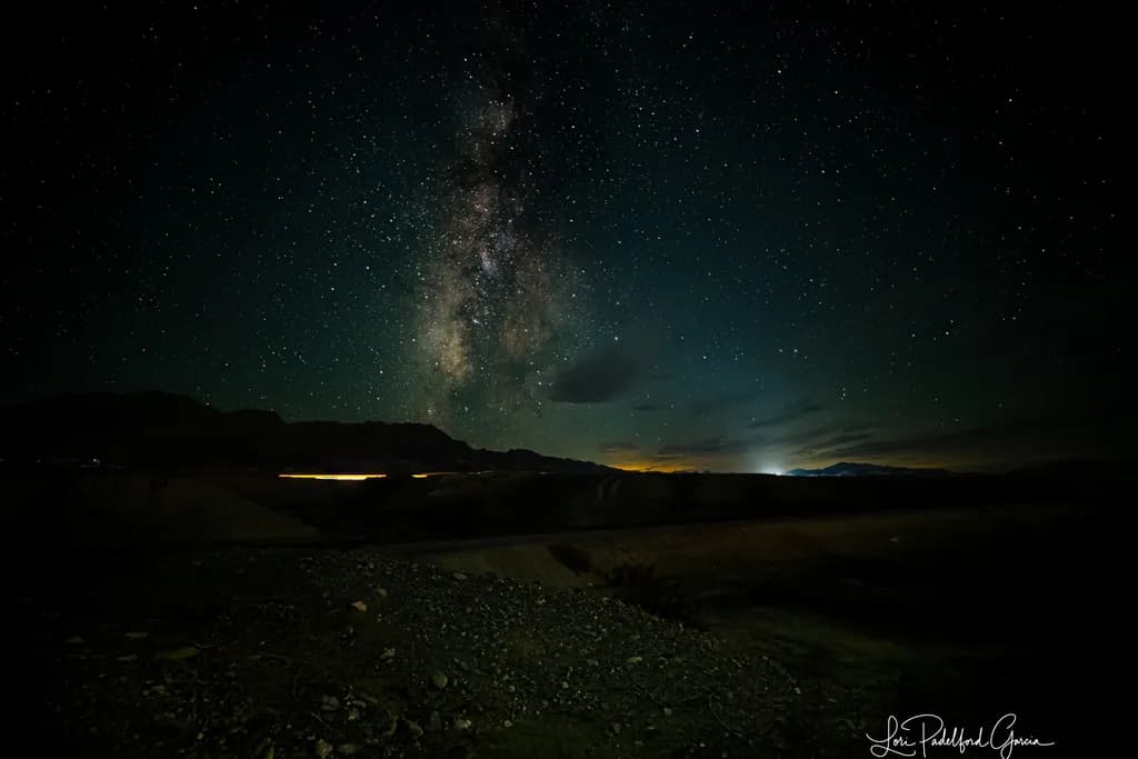 Milky Way Over Mountain Nightscape