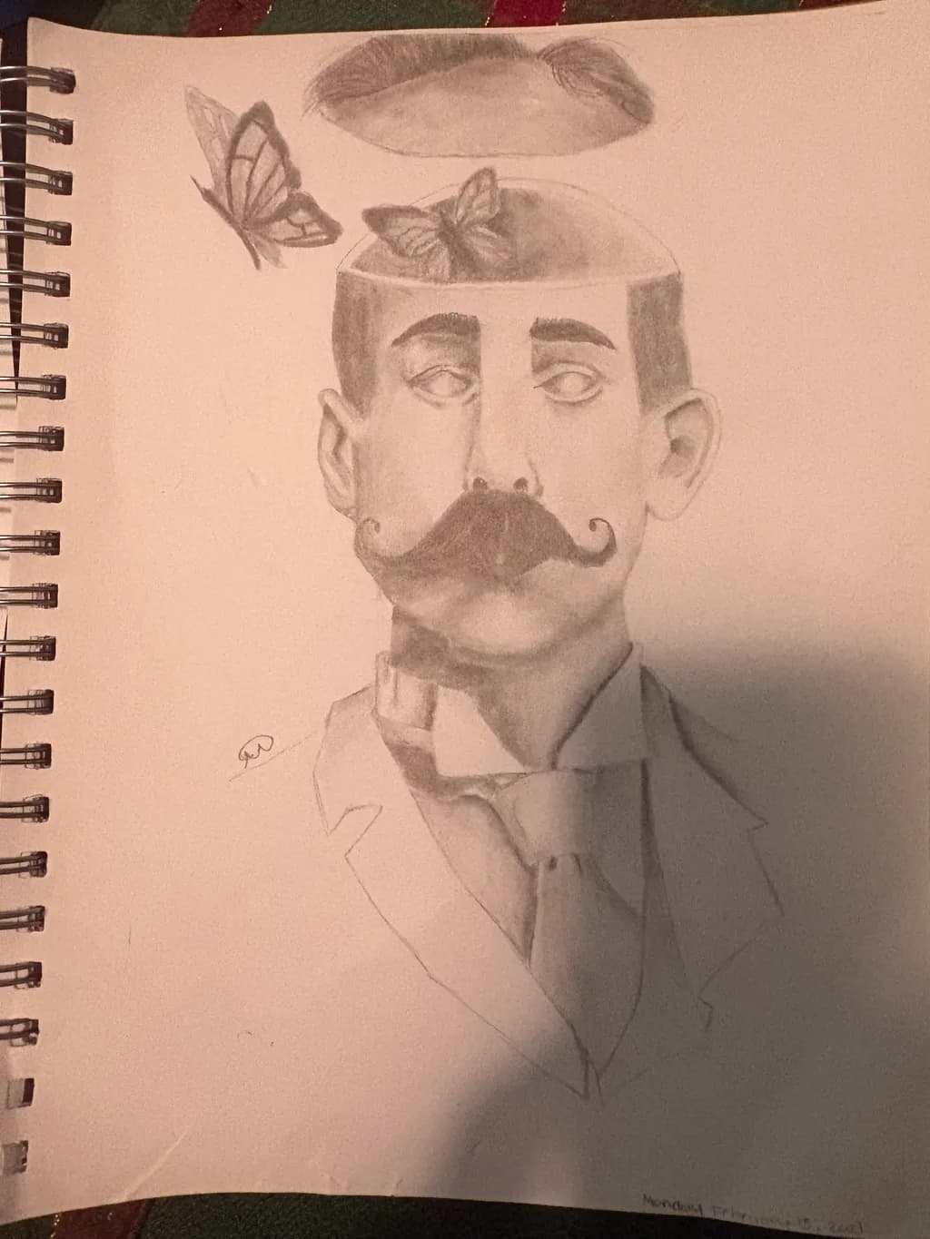The Butterfly Mustache Portrait