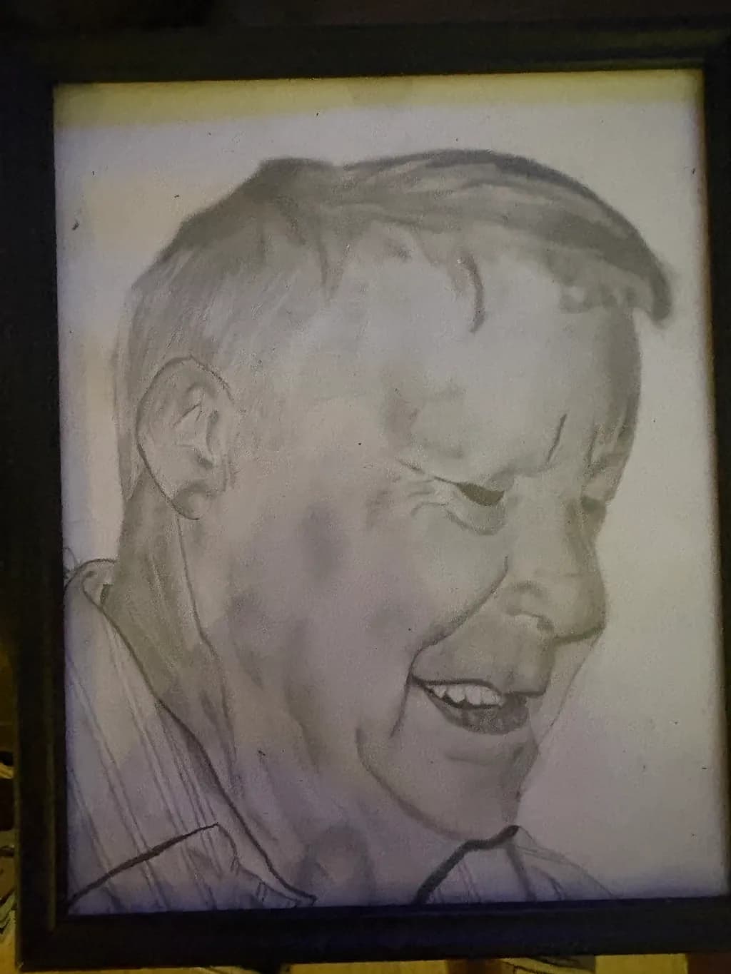 Smiling Elderly Profile