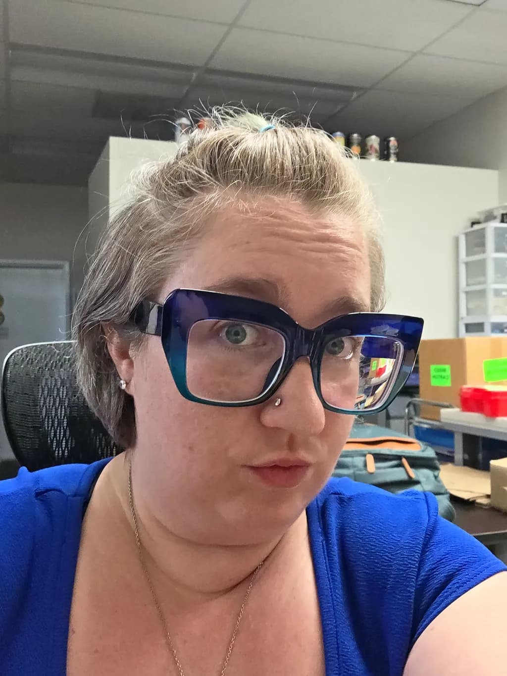 Office Portrait with Glasses