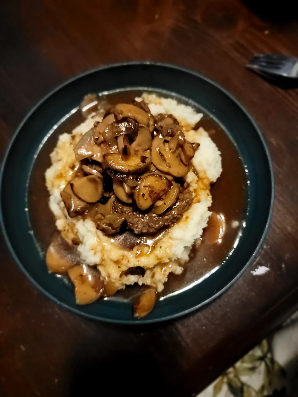 Steak with Mushrooms and Gravy