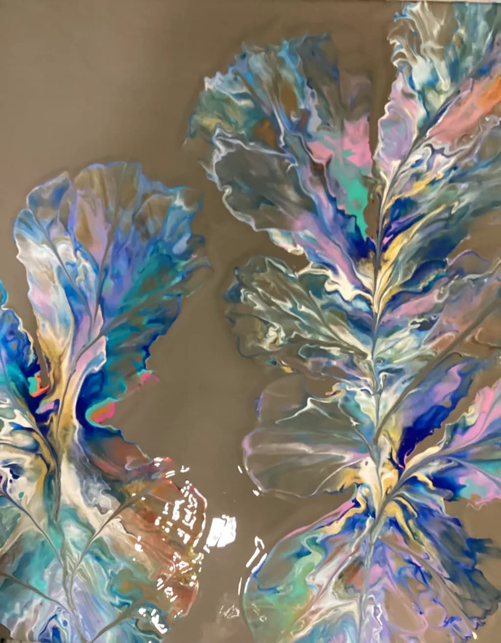Layered Floral Leaves