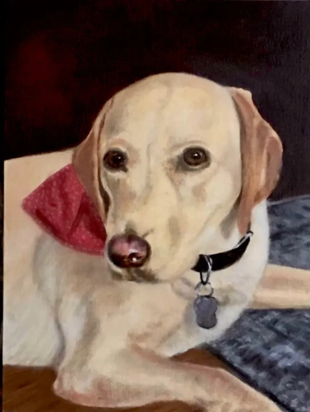 Cream Dog Portrait