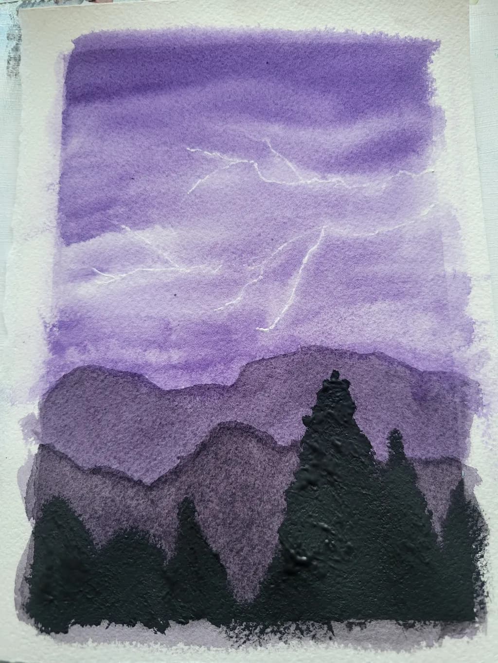 Purple Mountain Lightning