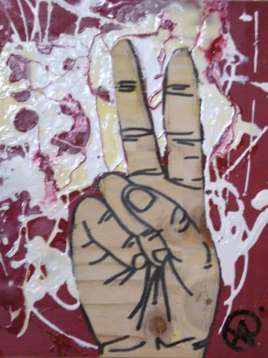 Crossed Fingers Painting