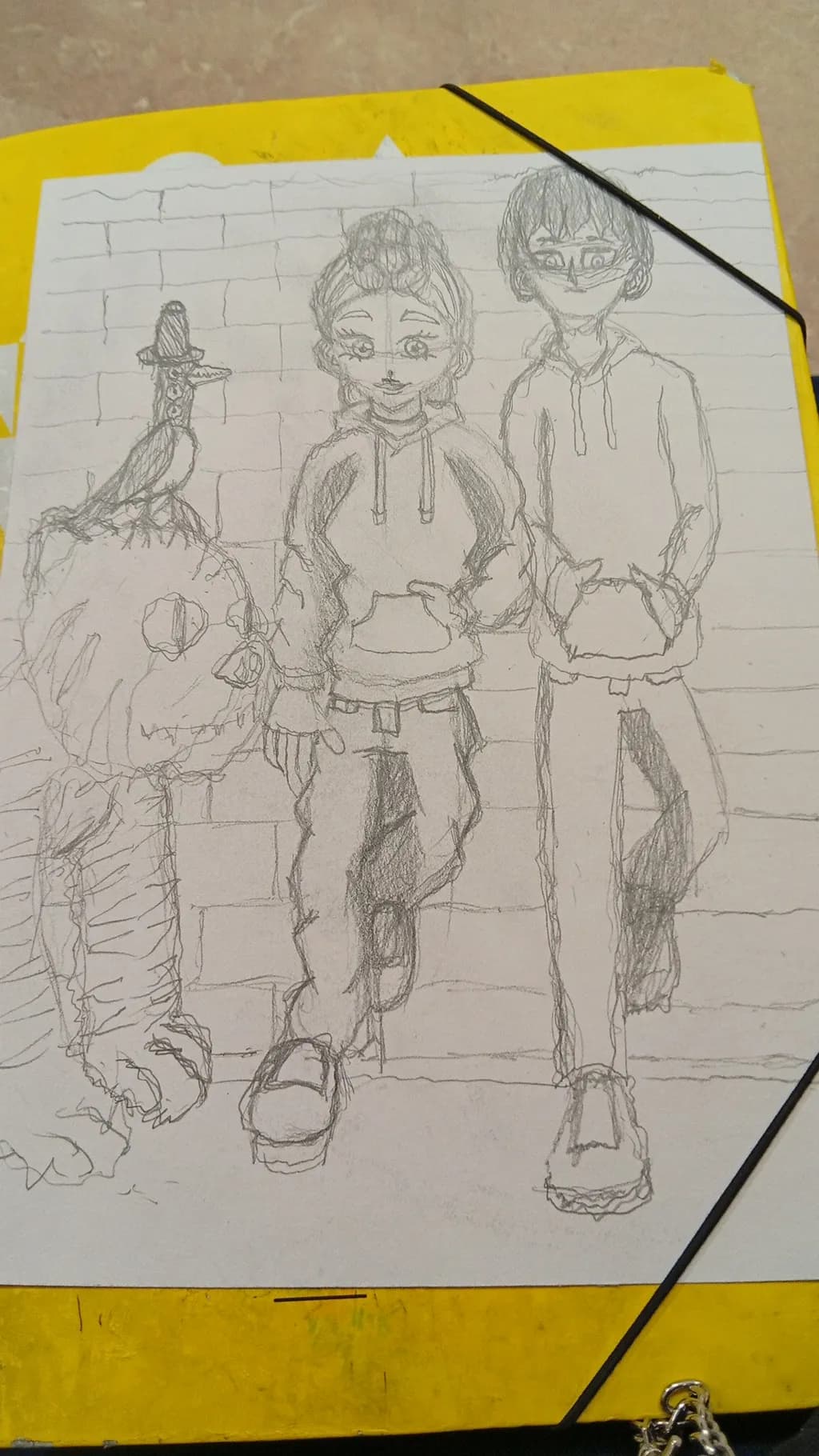 Two Friends and a Scarecrow