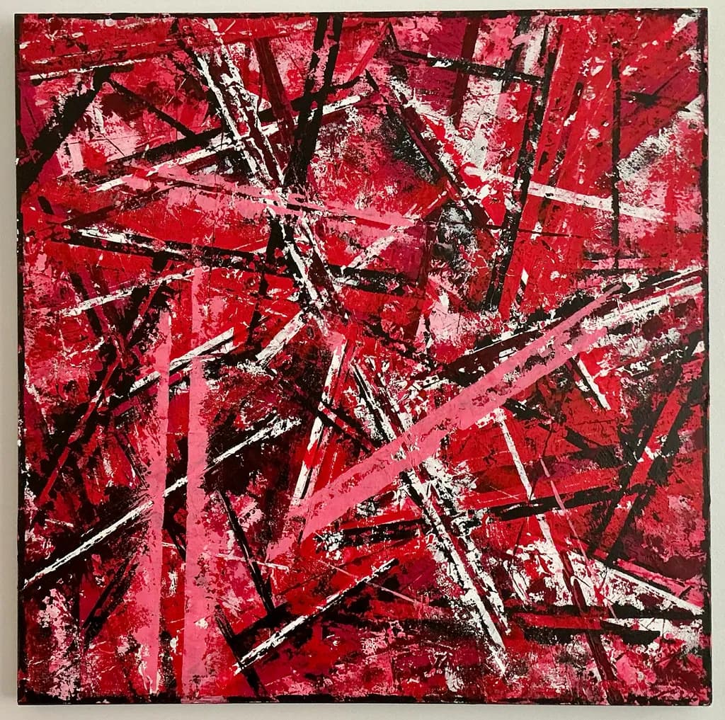 Crimson Geometric Clash