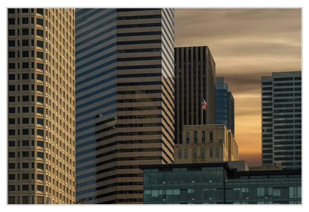 Crimson Seattle Sunset Cityscape